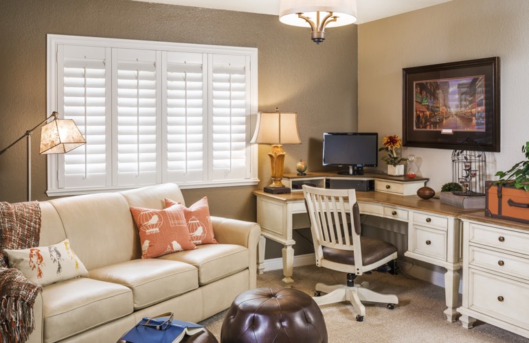 Home Office Plantation Shutters In Dallas